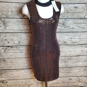 Junior's BCBGeneration Gold Sequin Dress Size XXS Reg $88